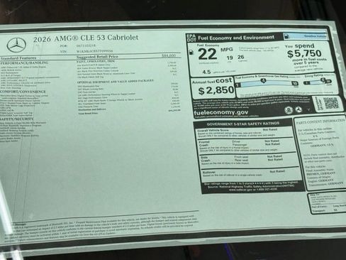 New 2026 Mercedes-Benz CLE 53 AMG 4MATIC Cabriolet image 30