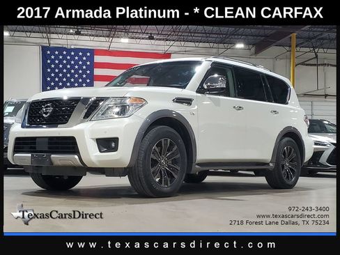 Used 2017 Nissan Armada Platinum w/ Captain Seat Package RWD image 1