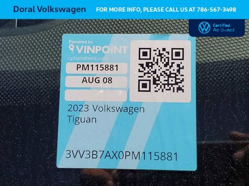 Certified 2023 Volkswagen Tiguan SE image 33