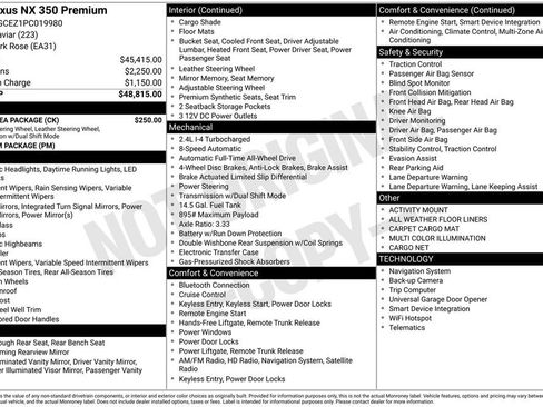 Used 2023 Lexus NX 350 AWD w/ Cold Area Package image 36