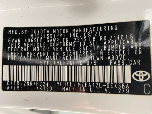 Certified 2022 Toyota Corolla SE FWD image 24