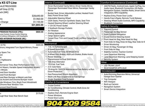 Used 2024 Kia K5 GT-Line w/ GT-Line Premium Package AWD/4WD image 2