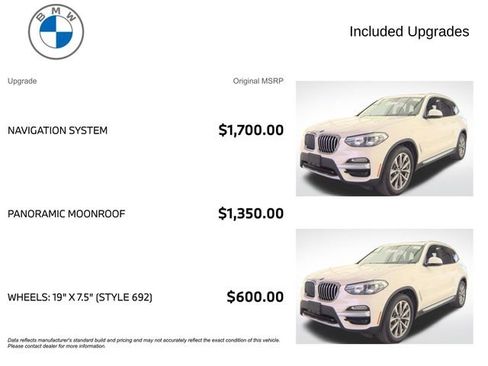 Used 2019 BMW X3 xDrive30i w/ Driving Assistance Package AWD/4WD image 3