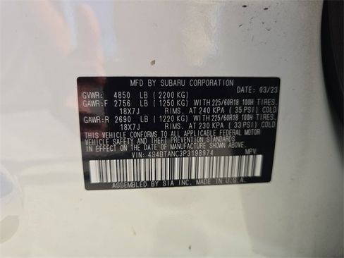 Certified 2023 Subaru Outback Limited image 31