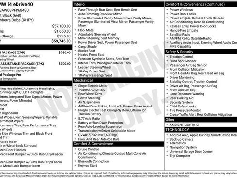 Used 2023 BMW i4 eDrive40 w/ Premium Package RWD image 10
