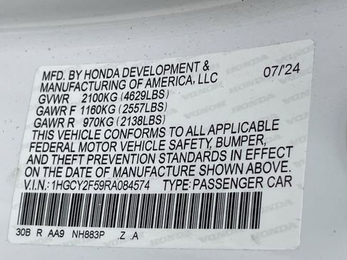 Certified 2024 Honda Accord Sport image 30