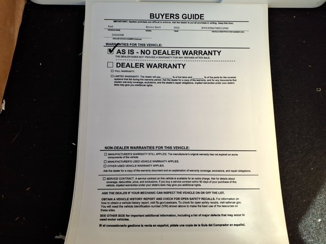 Used 2022 Ford Bronco Sport Big Bend w/ Convenience Package AWD/4WD image 35