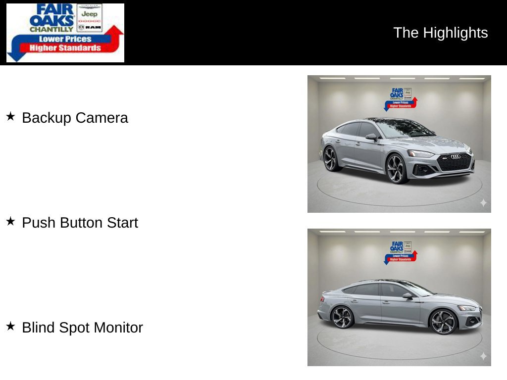 Used 2022 Audi RS 5 Sportback w/ Black Optic Carbon Package AWD/4WD image 2