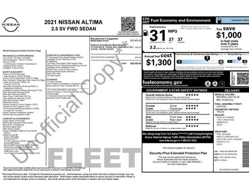 Used 2021 Nissan Altima 2.5 SV FWD image 16