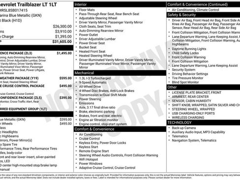 Used 2025 Chevrolet TrailBlazer LT w/ Convenience Package AWD/4WD image 2