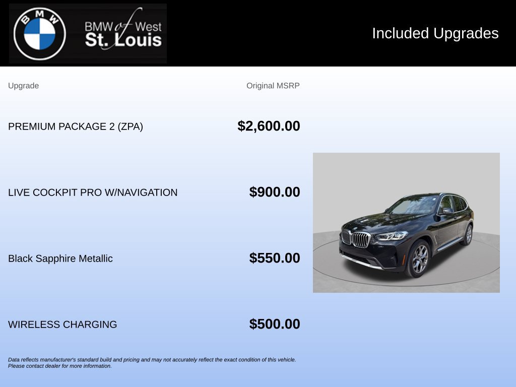 Used 2022 BMW X3 xDrive30i w/ Premium Package 2 (ZPA) AWD/4WD image 20