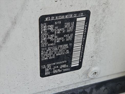 Used 2019 Nissan Armada Platinum w/ Captain's Chairs Package image 17