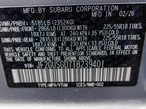 New 2026 Subaru Crosstrek 2.5i Sport image 45