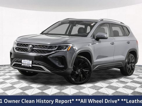 Used 2023 Volkswagen Taos SEL w/ Black Wheel Package AWD/4WD image 2