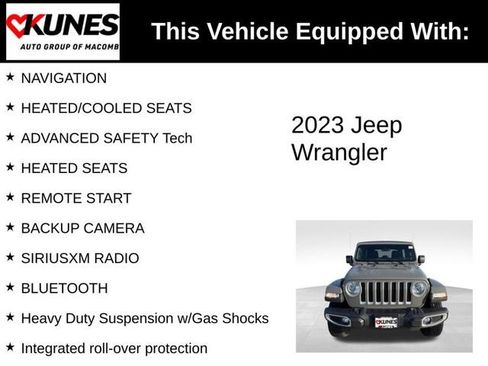 Used 2023 Jeep Wrangler Unlimited Sahara w/ Cold Weather Group AWD/4WD image 5
