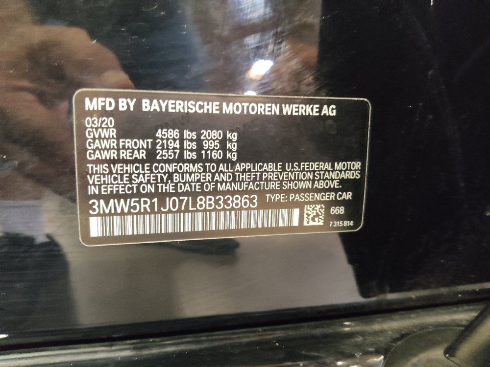 Used 2020 BMW 330i Sedan w/ Driving Assistance Package RWD image 33