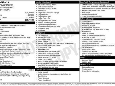 Certified 2024 Kia Niro LX image 37