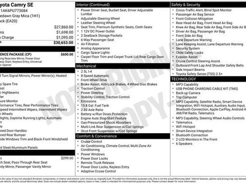 Certified 2023 Toyota Camry SE w/ Convenience Package FWD image 33
