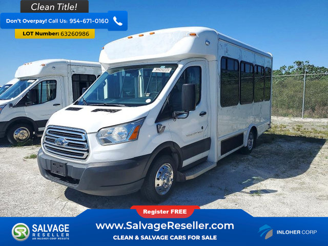 Used 2019 Ford Transit 350 138 DRW w/ Shuttle Bus Prep Package RWD image 1
