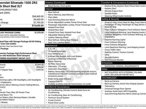 Used 2022 Chevrolet Silverado 1500 ZR2 w/ Technology Package image 2