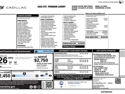 Used 2025 Cadillac CT5 Premium Luxury RWD image 4