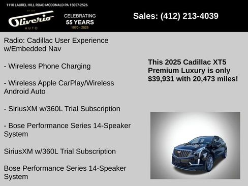 Used 2025 Cadillac XT5 Premium Luxury AWD/4WD image 16