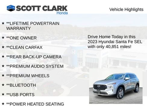 Used 2023 Hyundai Santa Fe SEL AWD/4WD image 12