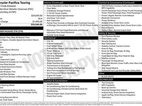 Used 2020 Chrysler Pacifica Touring FWD image 34