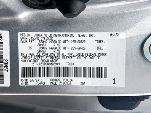 Used 2022 Toyota Tundra Limited AWD/4WD image 37