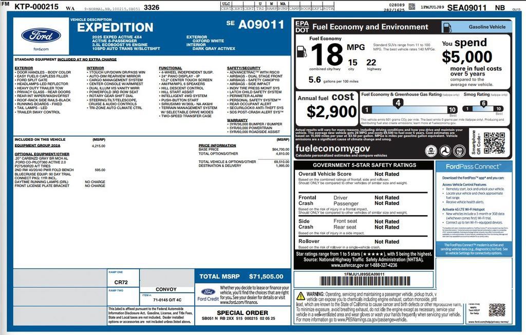 Used 2025 Ford Expedition Active AWD/4WD image 4
