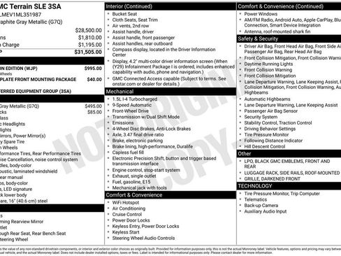 Used 2021 GMC Terrain SLE w/ Elevation Edition FWD image 2