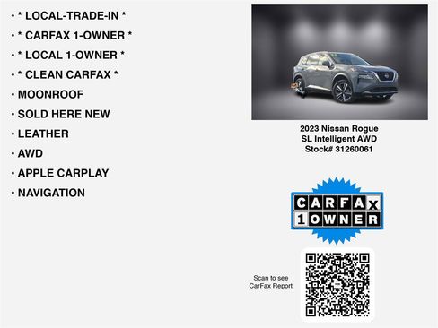 Used 2023 Nissan Rogue SL w/ SL Premium Package image 7