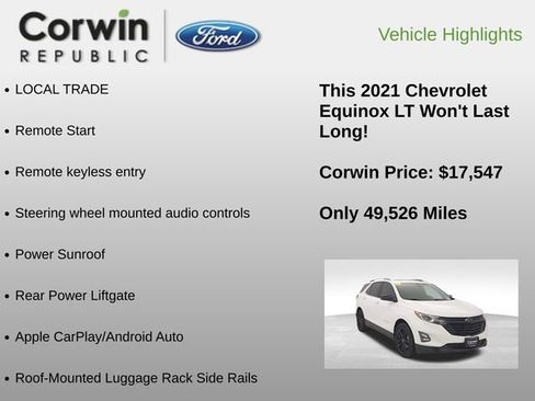 Used 2021 Chevrolet Equinox LT image 12