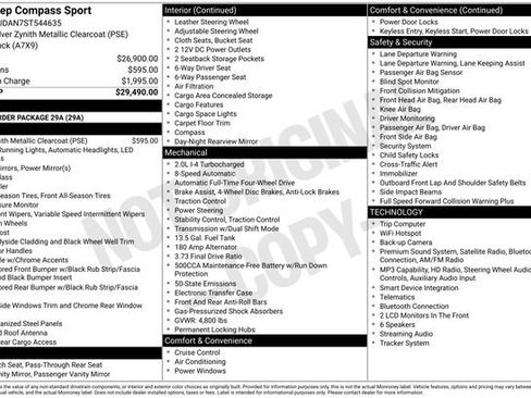 Used 2025 Jeep Compass Sport AWD/4WD image 43