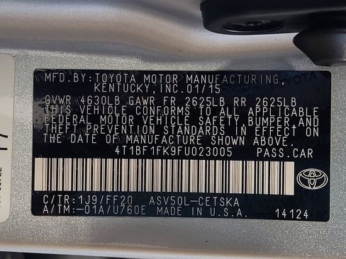 Used 2015 Toyota Camry SE FWD image 33