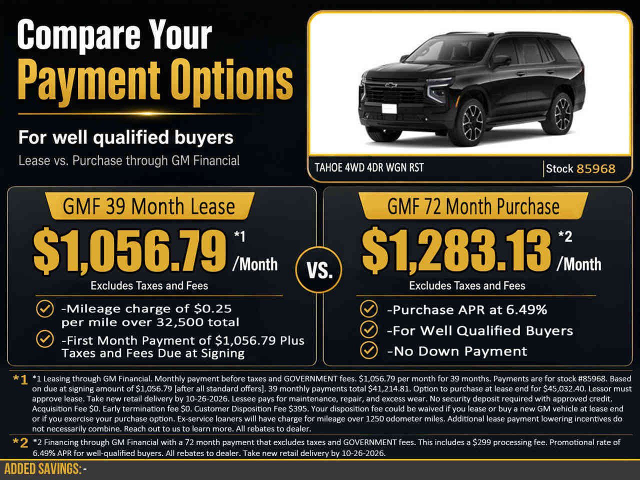 New 2027 Chevrolet Tahoe RST w/ Comfort Package AWD/4WD image 2