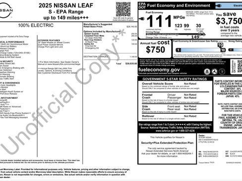 Used 2025 Nissan Leaf S FWD image 3