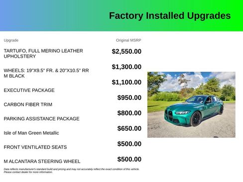 Used 2026 BMW M3 w/ Executive Package RWD image 4