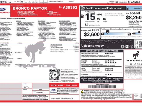 Used 2024 Ford Bronco Raptor AWD/4WD image 31