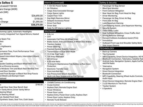 Certified 2025 Kia Seltos S AWD/4WD image 7