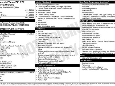 Used 2021 Chevrolet Tahoe Z71 AWD/4WD image 5