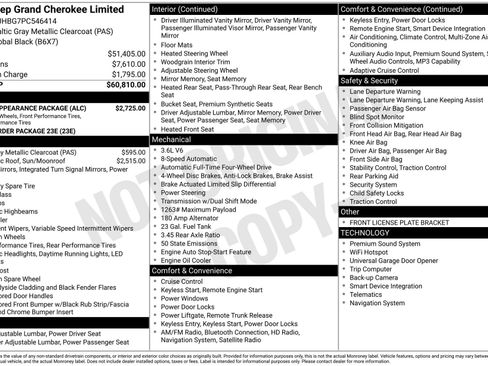 Used 2023 Jeep Grand Cherokee Limited w/ Black Appearance Package AWD/4WD image 3