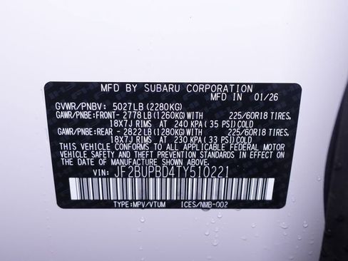 New 2026 Subaru Outback Premium image 42