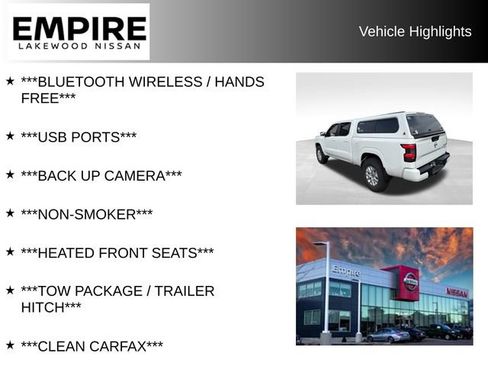 Used 2022 Nissan Frontier SV w/ Technology Package AWD/4WD image 2