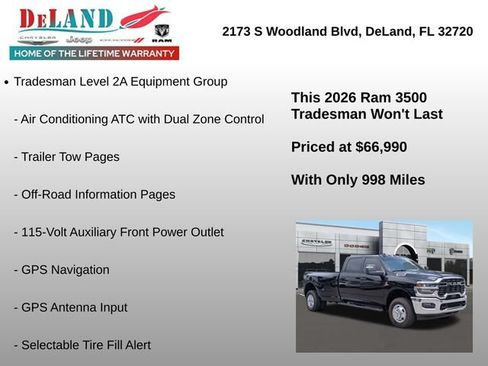 Used 2026 RAM 3500 Tradesman AWD/4WD image 12