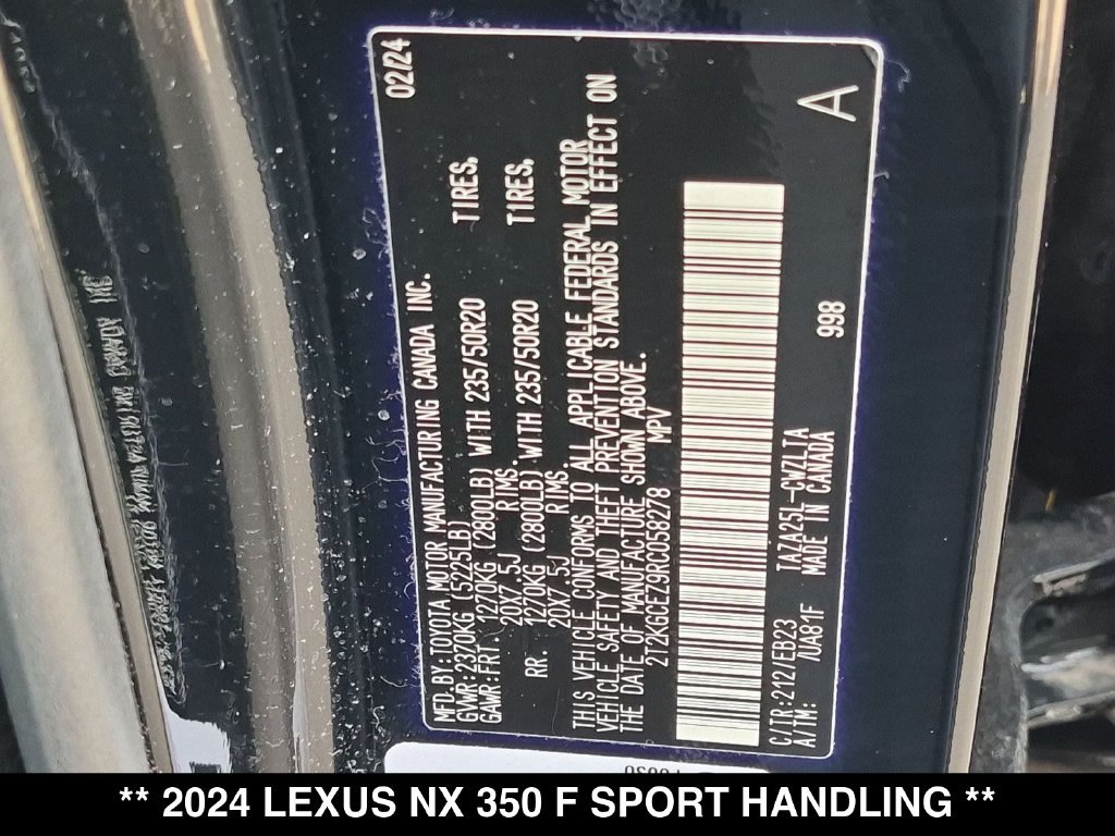 Used 2024 Lexus NX 350 F Sport AWD/4WD image 35