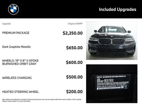 Certified 2023 BMW 530i xDrive w/ Premium Package AWD/4WD image 4