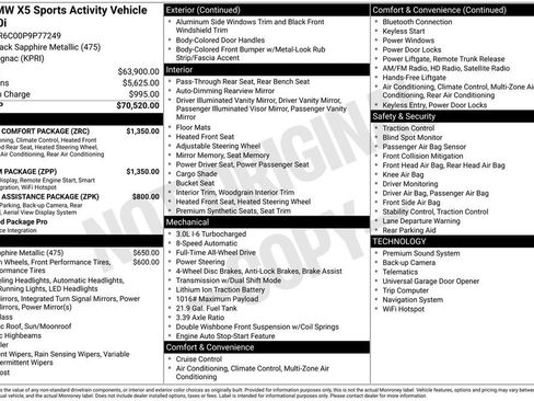 Used 2023 BMW X5 xDrive40i w/ Premium Package AWD/4WD image 16
