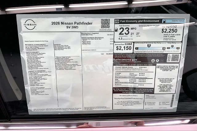 New 2026 Nissan Pathfinder SV FWD image 42