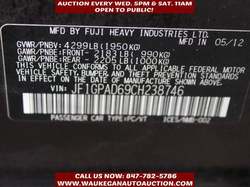 Used 2012 Subaru Impreza 2.0i Premium image 11